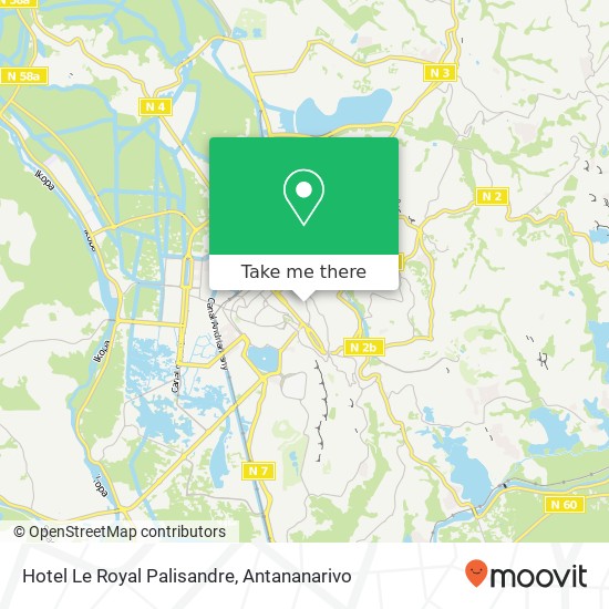 Hotel Le Royal Palisandre map