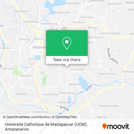 Université Catholique de Madagascar (UCM) map