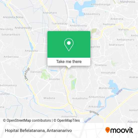 Hopital Befelatanana map