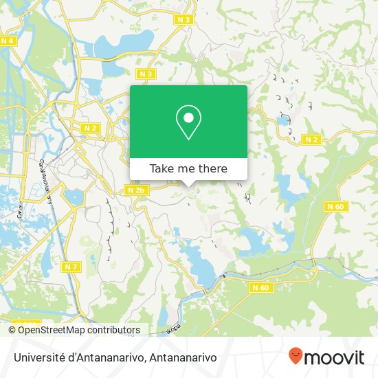 Université d'Antananarivo map