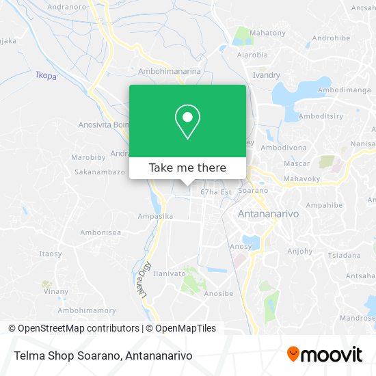 Telma Shop Soarano map