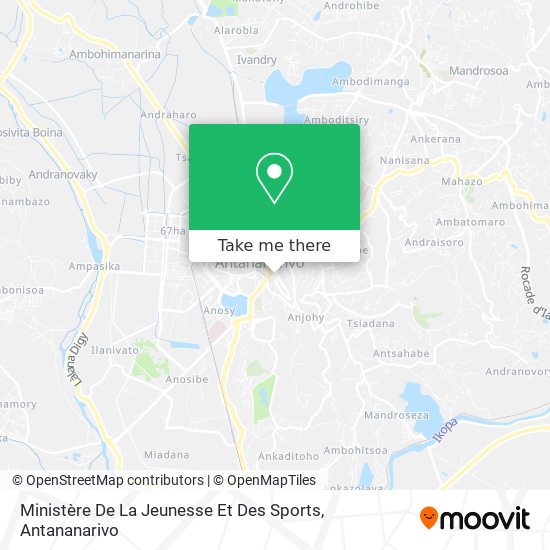 Ministère De La Jeunesse Et Des Sports map