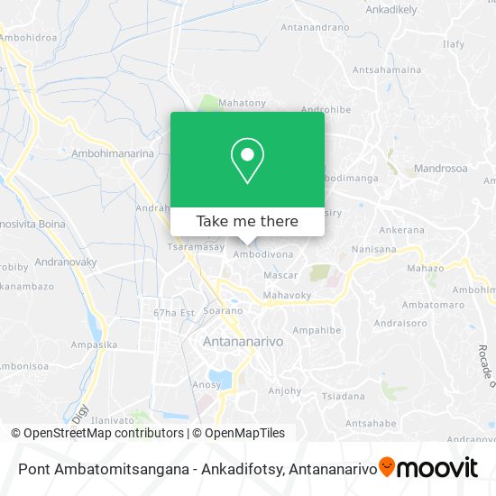Pont Ambatomitsangana - Ankadifotsy map