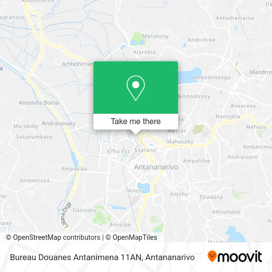 Bureau Douanes Antanimena 11AN map