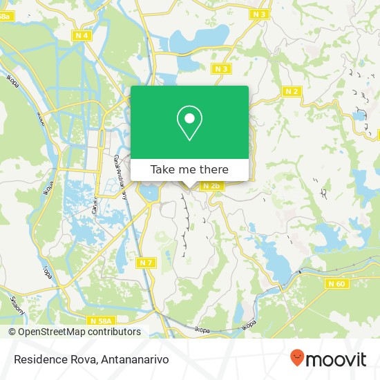 Residence Rova map