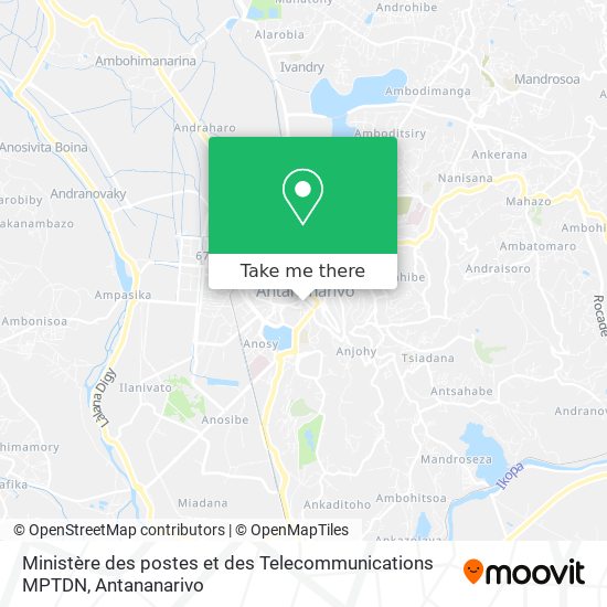 Ministère des postes et des Telecommunications MPTDN map