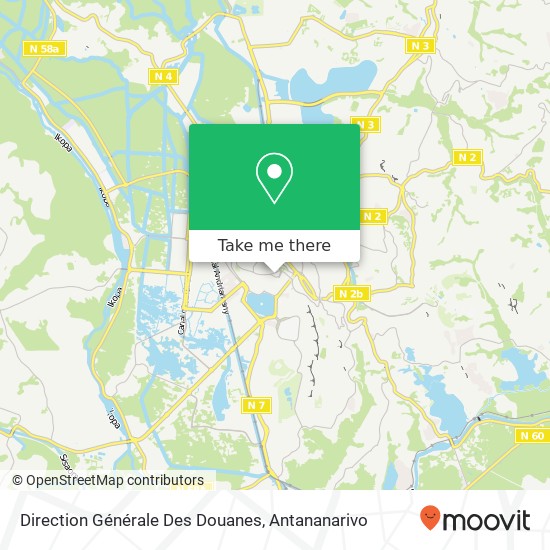 Direction Générale Des Douanes map