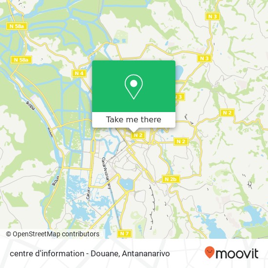 centre d'information - Douane map