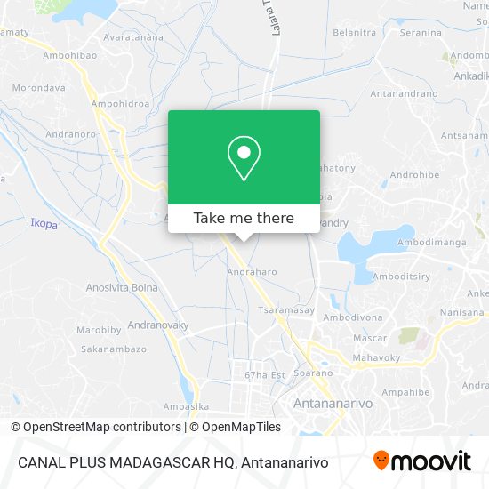 CANAL PLUS MADAGASCAR HQ map