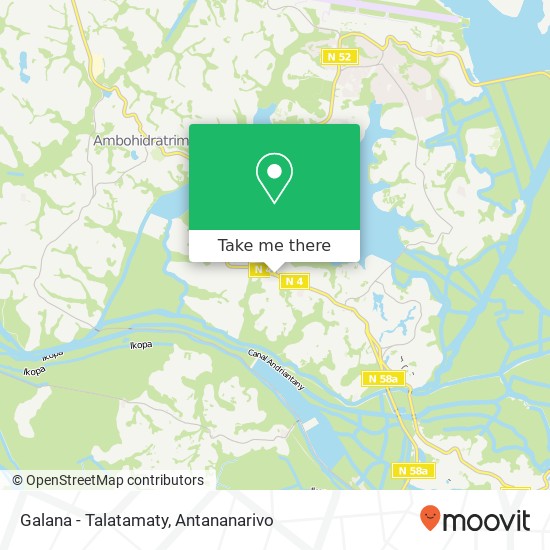 Galana - Talatamaty map