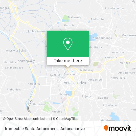 Immeuble Santa Antanimena map