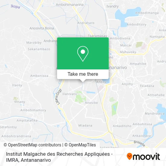 Institut Malgache des Recherches Appliquées - IMRA map