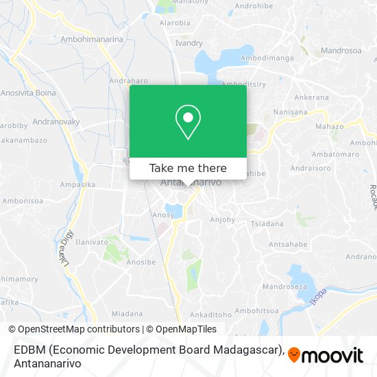 EDBM (Economic Development Board Madagascar) map