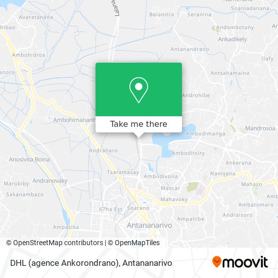 DHL (agence Ankorondrano) map