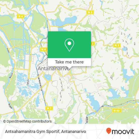 Antsahamanitra Gym Sportif map