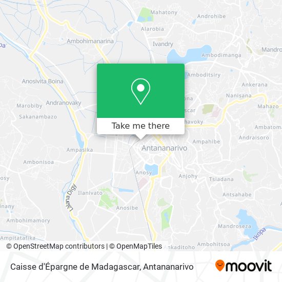 Caisse d'Épargne de Madagascar map