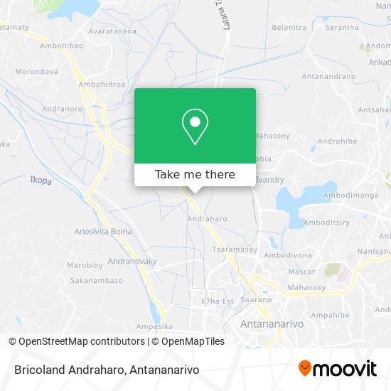 Bricoland Andraharo map