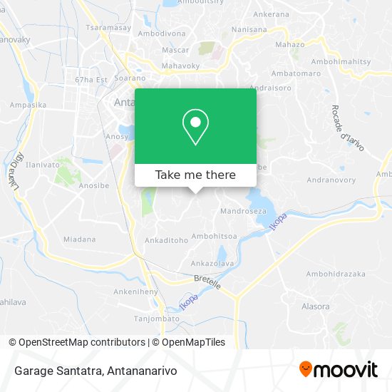 Garage Santatra map