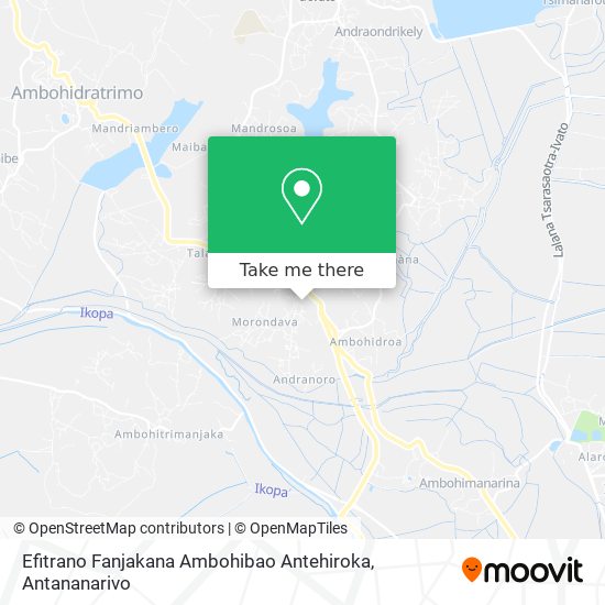 Efitrano Fanjakana Ambohibao Antehiroka map