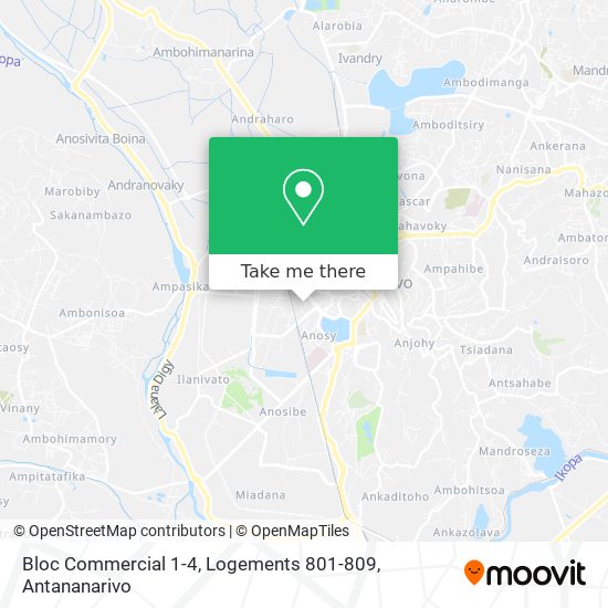 Bloc Commercial 1-4, Logements 801-809 map