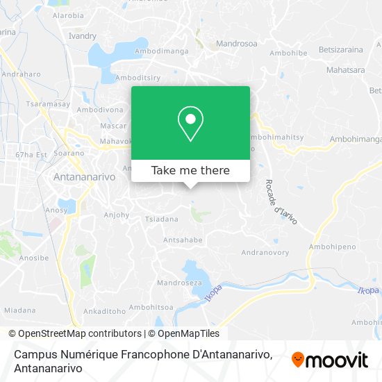 Campus Numérique Francophone D'Antananarivo map