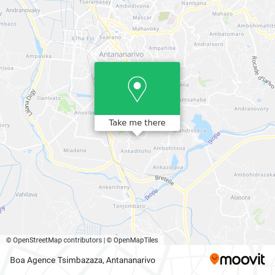 Boa Agence Tsimbazaza map