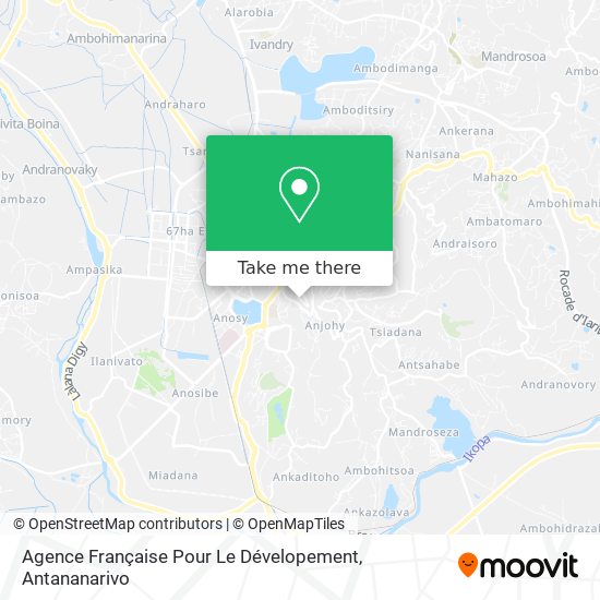 Agence Française Pour Le Dévelopement map