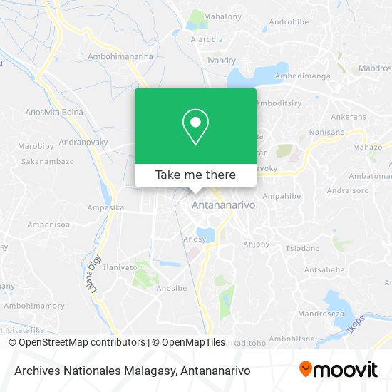 Archives Nationales Malagasy map