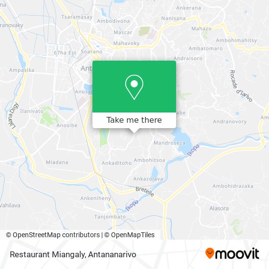 Restaurant Miangaly map