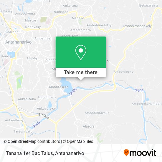 Tanana 1er Bac Talus map