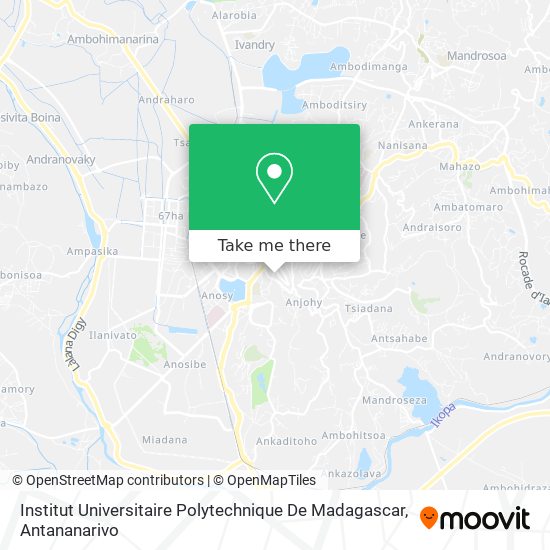 Institut Universitaire Polytechnique De Madagascar map