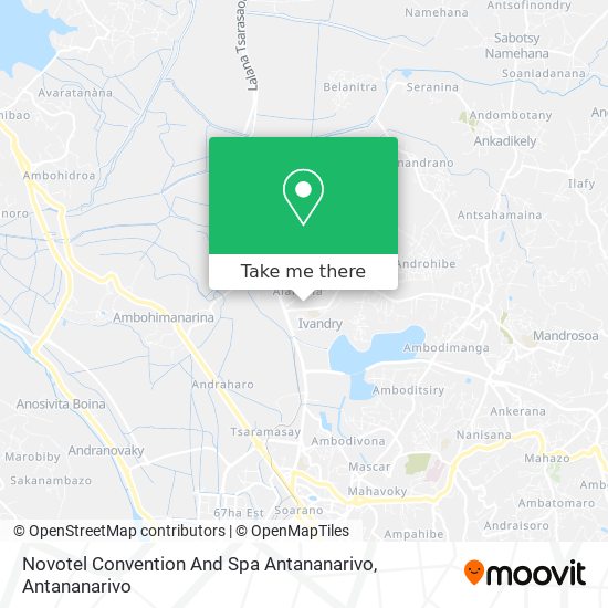 Novotel Convention And Spa Antananarivo map