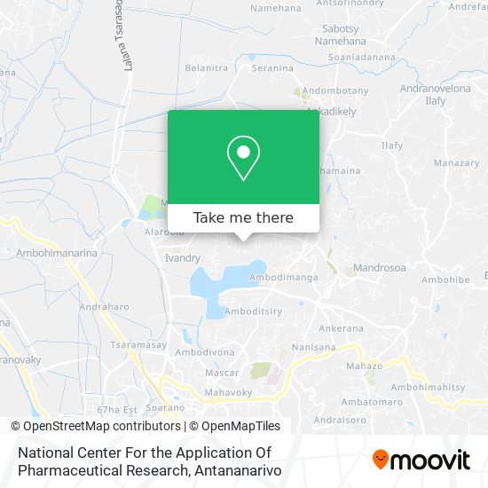 National Center For the Application Of Pharmaceutical Research map