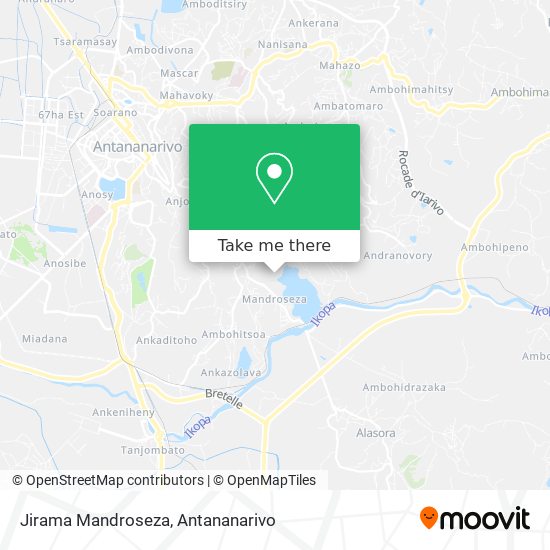 Jirama Mandroseza map