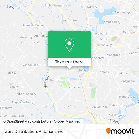 Zara Distribution map