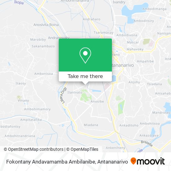 Fokontany Andavamamba Ambilanibe map