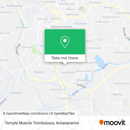 Temple Muscle Tsimbazaza map