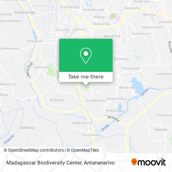 Madagascar Biodiversity Center map