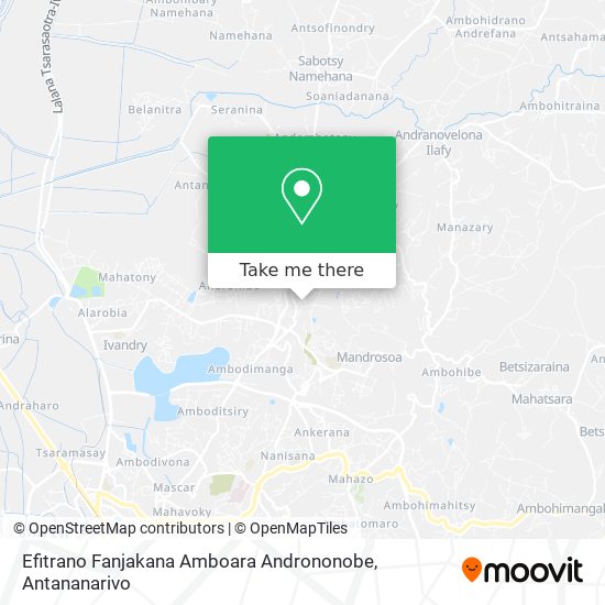 Efitrano Fanjakana Amboara Andrononobe map