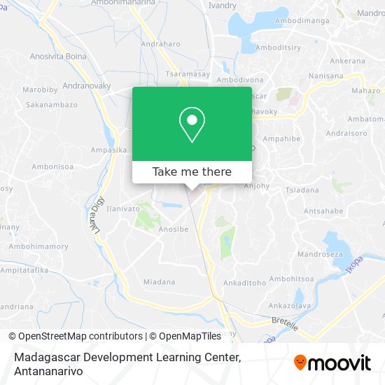 Madagascar Development Learning Center map
