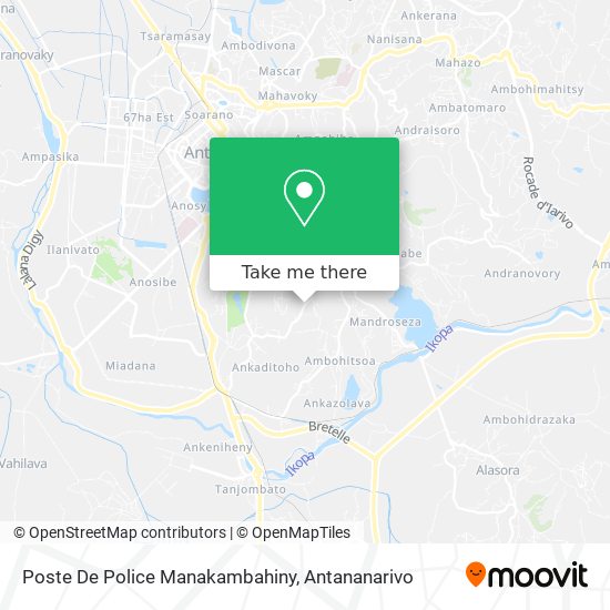 Poste De Police Manakambahiny map