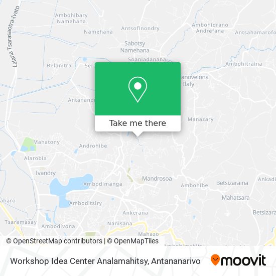 Workshop Idea Center Analamahitsy map