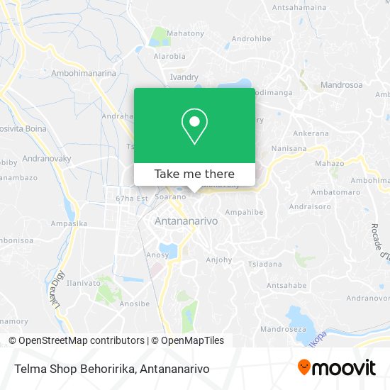 Telma Shop Behoririka map
