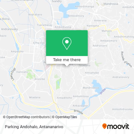 Parking Andohalo map