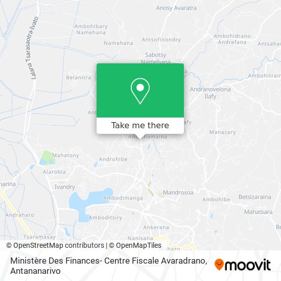 Ministère Des Finances- Centre Fiscale Avaradrano map