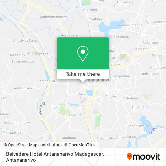 Belvedere Hotel Antananarivo Madagascar map