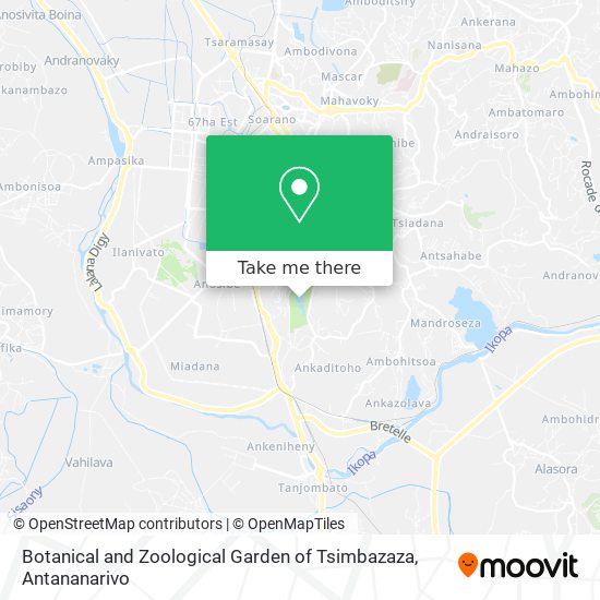 Botanical and Zoological Garden of Tsimbazaza map