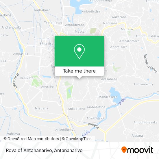 Rova of Antananarivo map