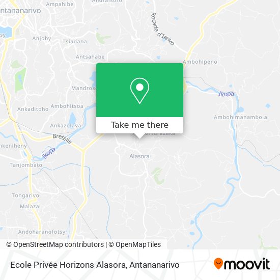 Ecole Privée Horizons Alasora map