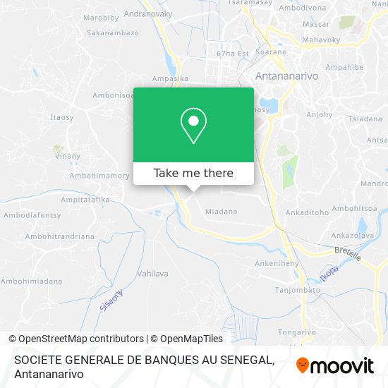 SOCIETE GENERALE DE BANQUES AU SENEGAL map